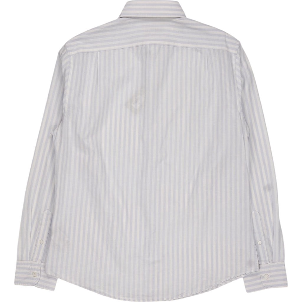 Moss White  Blue Striped Shirt