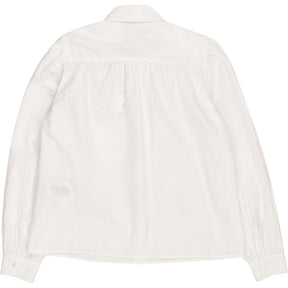 Baukjen White Araya Cotton Bow Neck Blouse