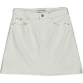 Calvin Klein Jeans White High Rise Mini A-line Skirt