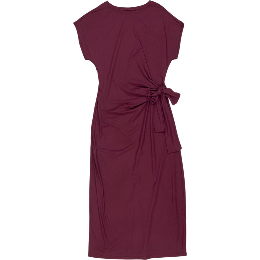 Hush Maroon Trinity Jersey Midi Dress