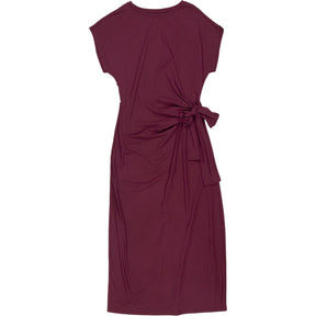 Hush Maroon Trinity Jersey Midi Dress