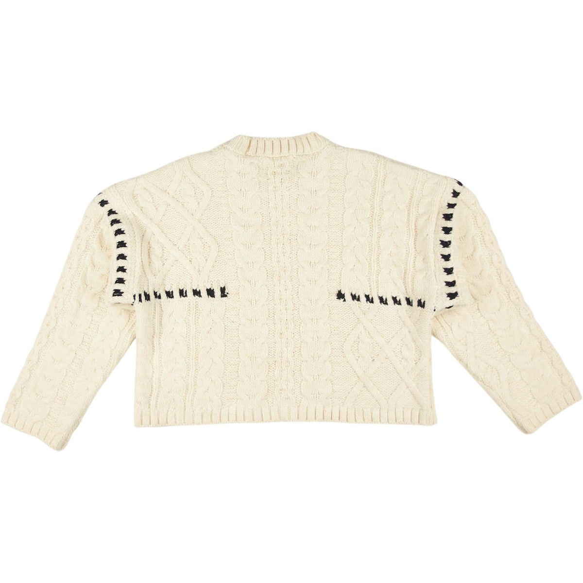 Pull&Bear Cream Cable Knit Jumper