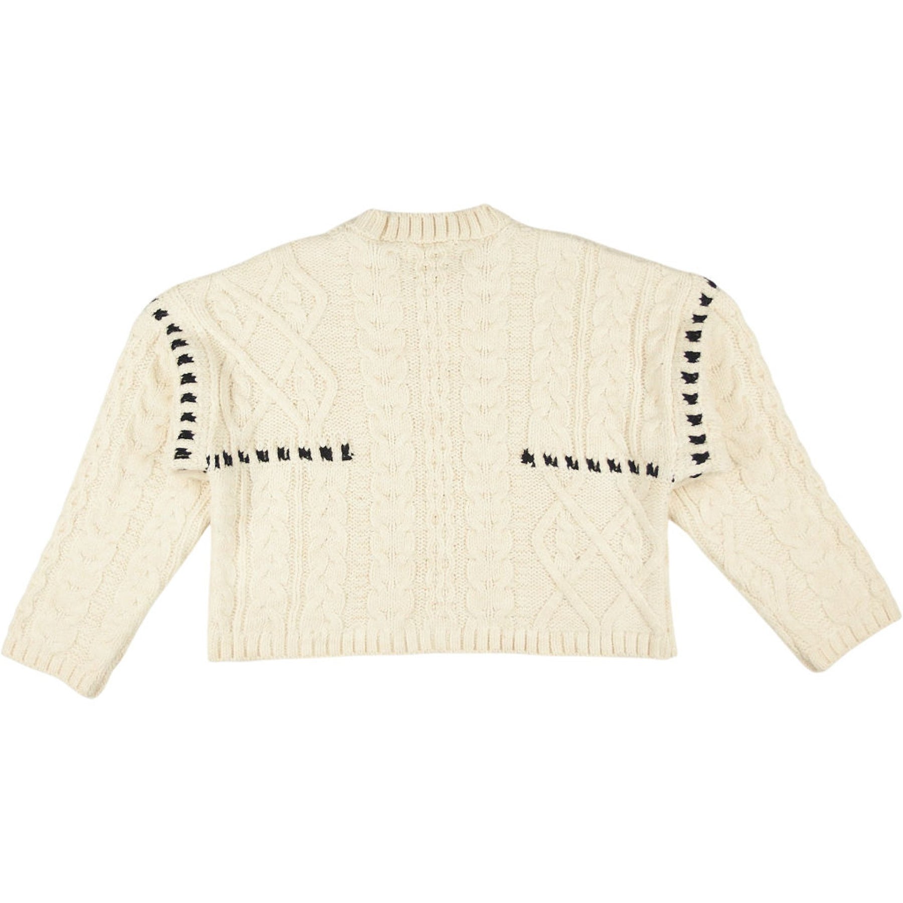 Pull&Bear Cream Cable Knit Jumper