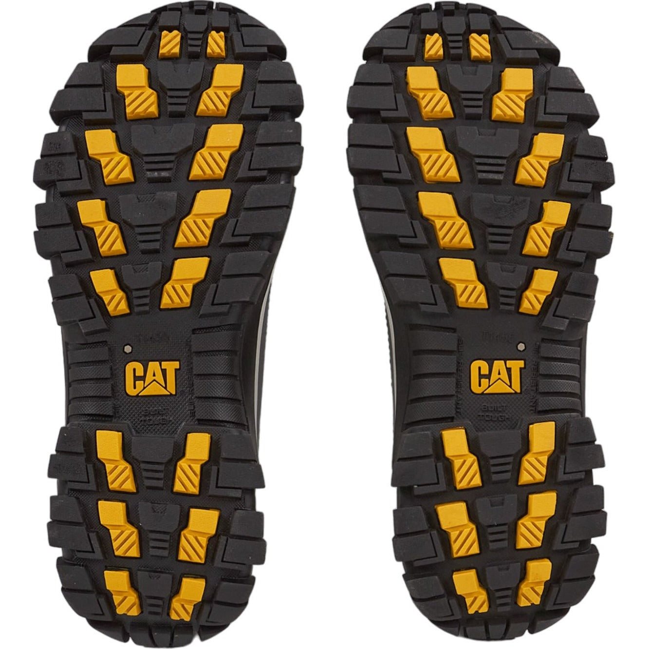 Caterpillar Invader Gargoyle and Yellow Steel Toe Sneakers