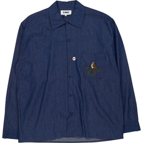 YMC Indigo Embroidered Shirt