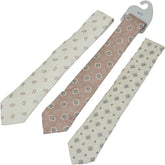 Tessitura Bottinelli x Moss Beige Patterned Tie Bundle x 3