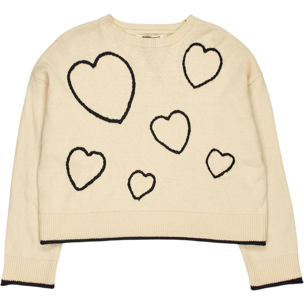 River Island Cream Heart Sweater