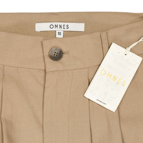 OMNES Beige Cinnamon Relaxed Trousers