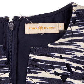 Tory Burch Navy Patterned Dress