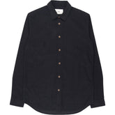 Folk Black Relaxed Barcocheck Shirt