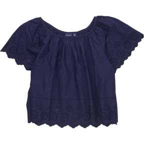GAP Navy Broderie Anglaise Top S