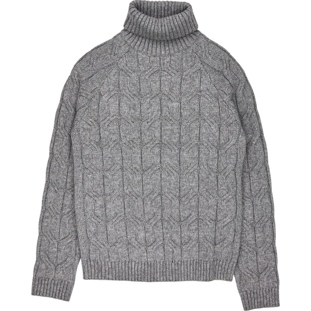 Moss Grey Turtleneck Sweater