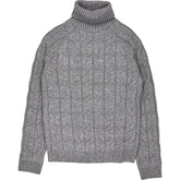 Moss Grey Turtleneck Sweater