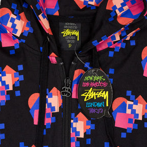 Stussy Black Patterned Hooded Dress