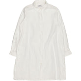 NRBY White Linen Shirt Dress