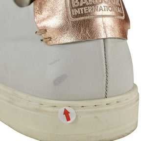 Barbour Grey Leather Trainers