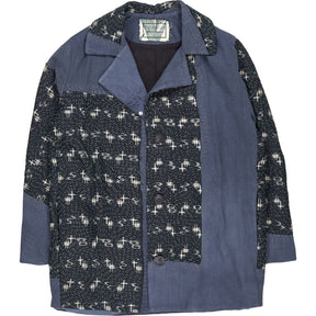 By Walid Blue Patterned Jacket