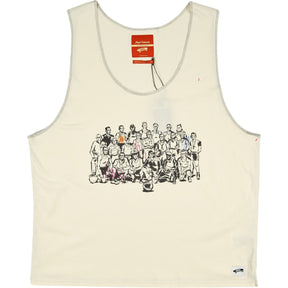 Nigel Cabourn Cream Graphic Vest Medium