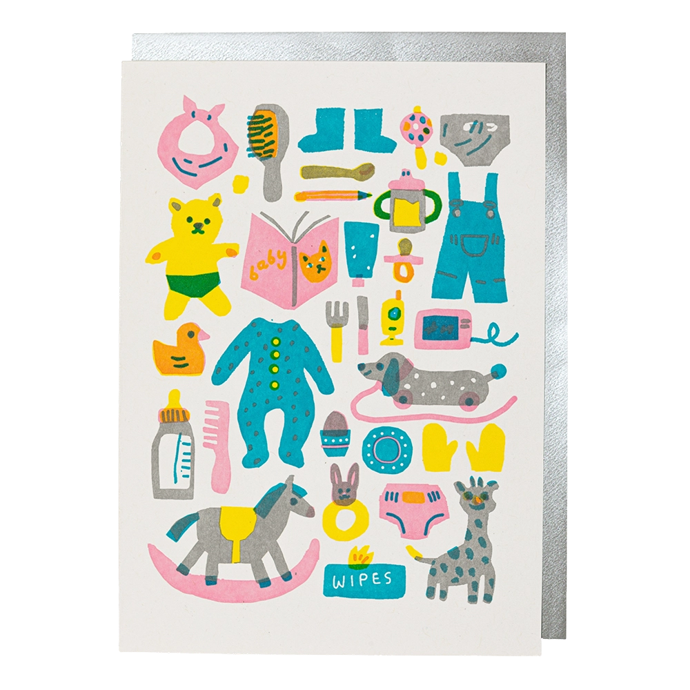 New Baby - letterpress printed greeting card