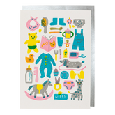 New Baby - letterpress printed greeting card