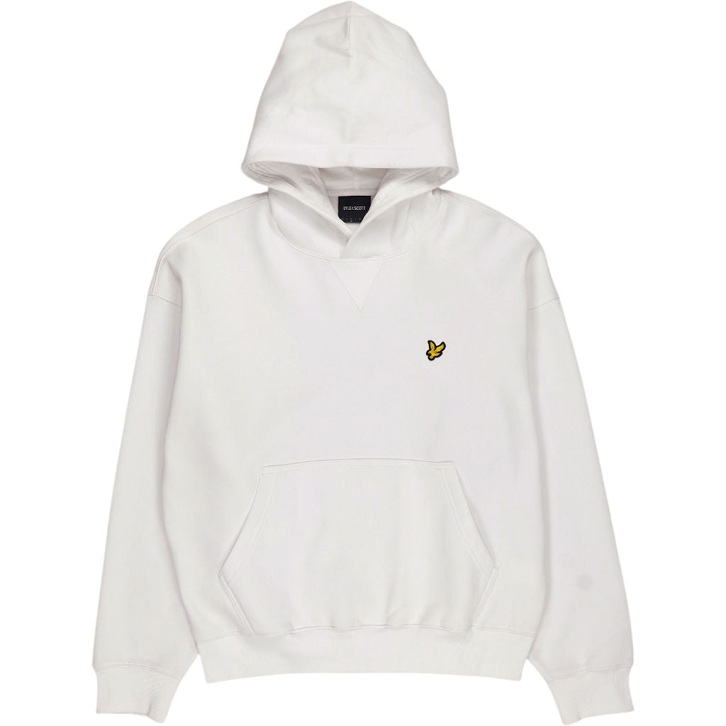 Lyle & Scott White Fleece Lined Hoodie