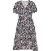 Baukjen Black Floral Midi Dress