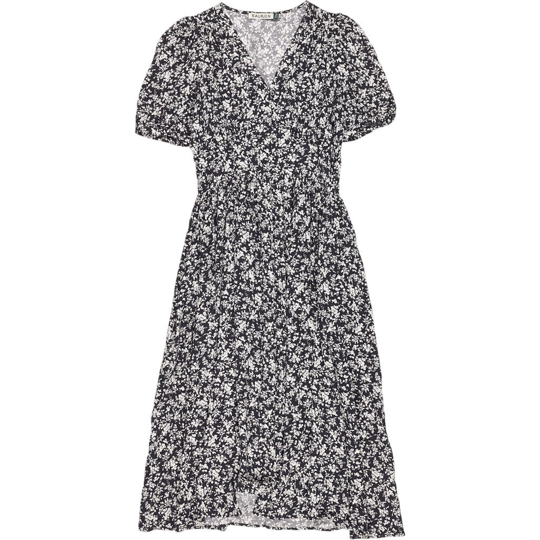 Baukjen Black Floral Midi Dress