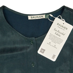 Baukjen Dark Green Recycled Cupro Dress