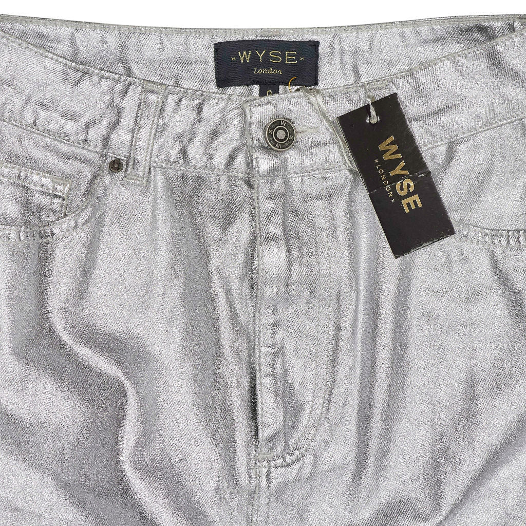 Wyse Silver Eden Midi Skirt