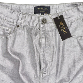 Wyse Silver Eden Midi Skirt