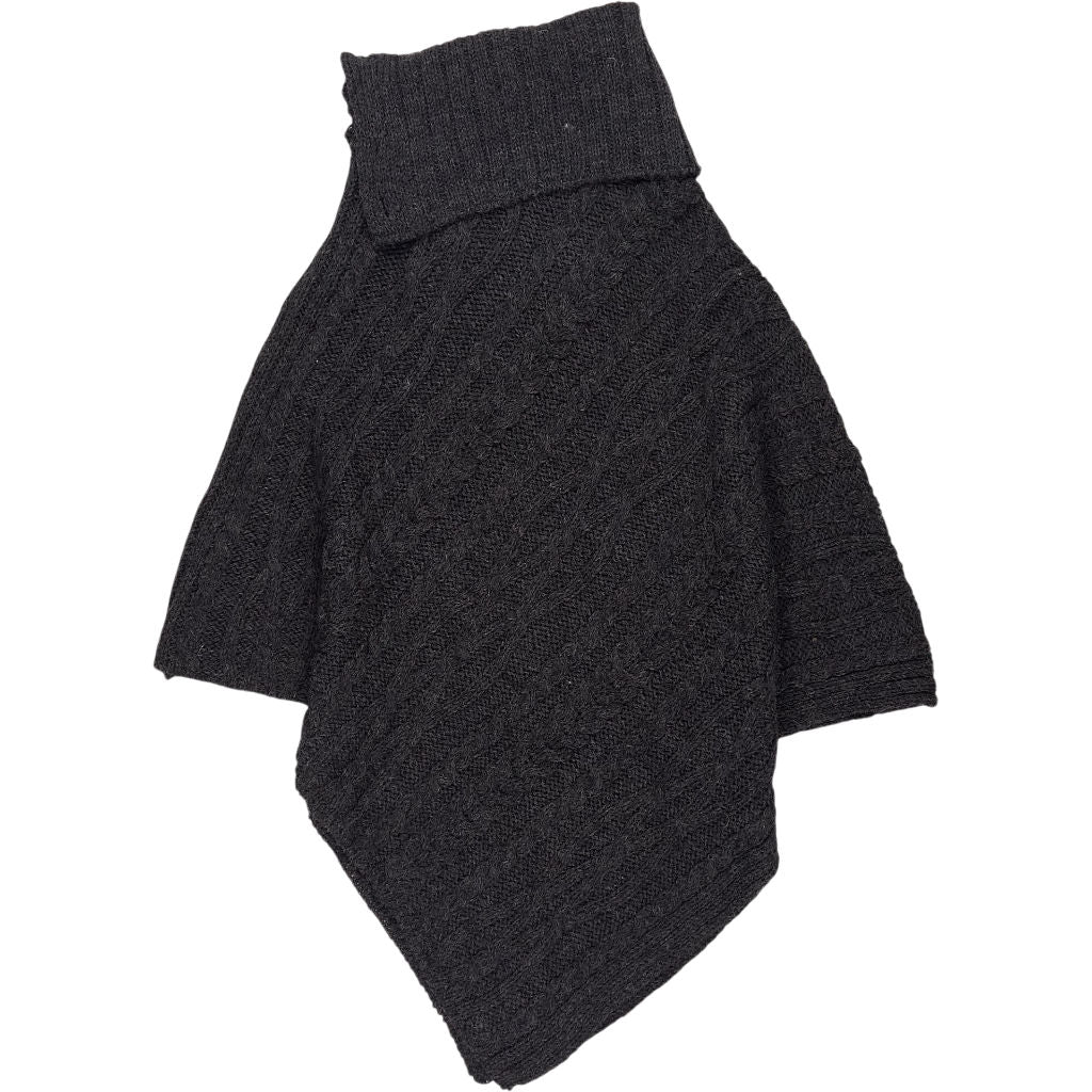 Glencroft Charcoal Wool Poncho