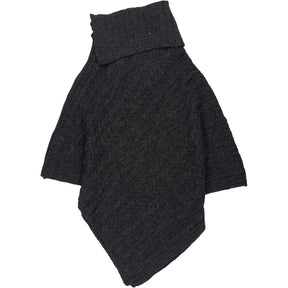 Glencroft Charcoal Wool Poncho