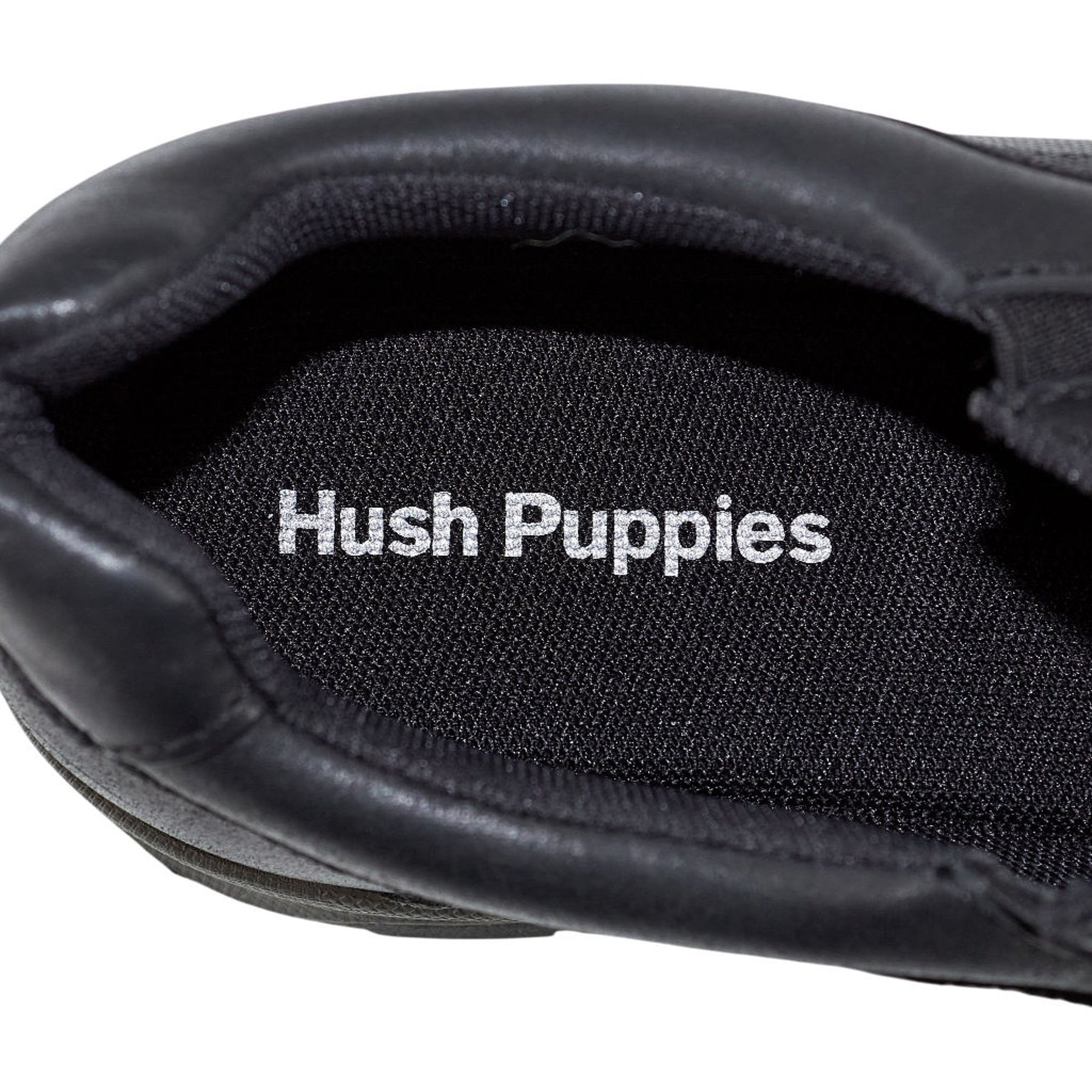 Hush Puppies Black Fletcher Waxy Nubuck Shoes