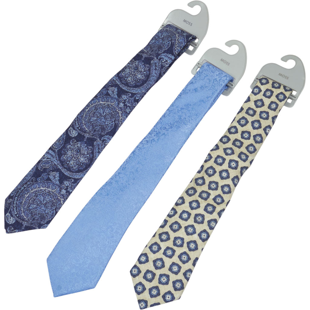 Moss 1851 Assorted Patterned Tie Bundle x 3
