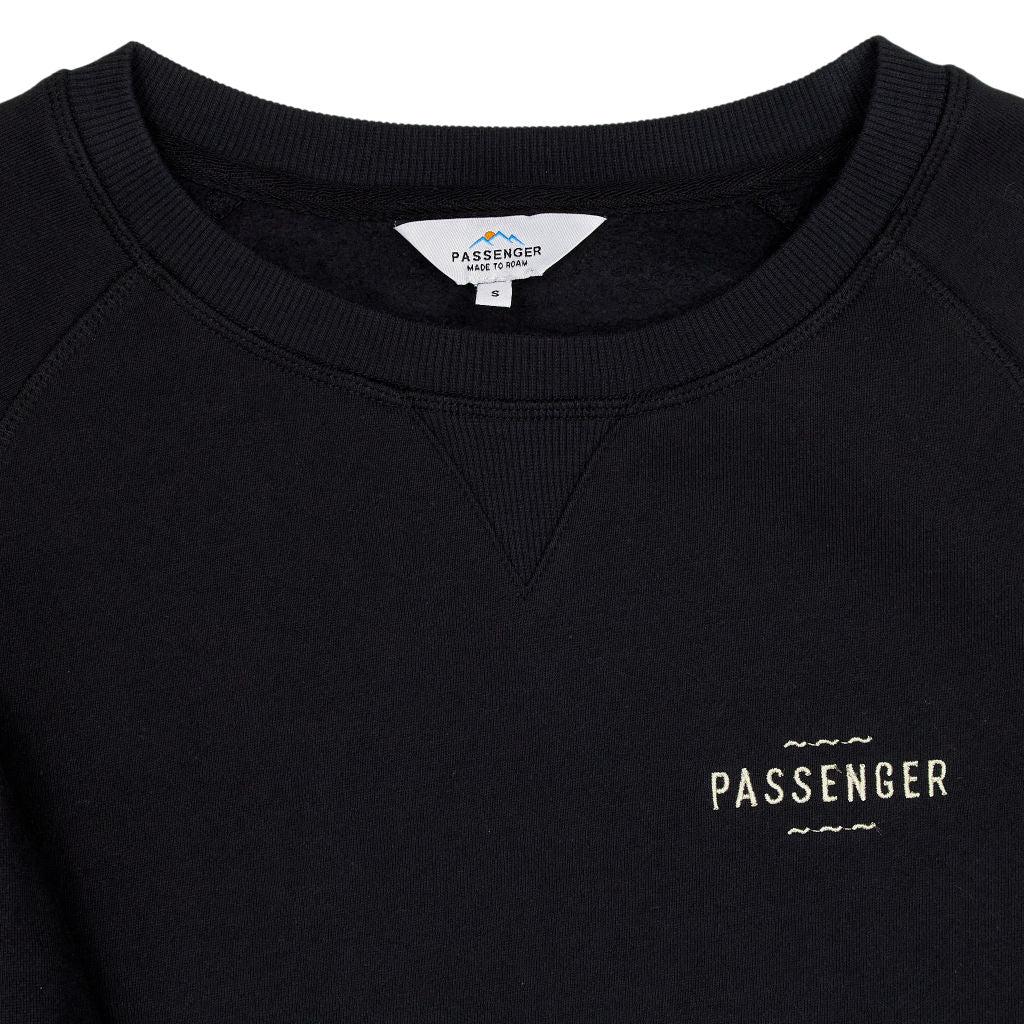 Passenger Black Crew Neck Sweatshirt