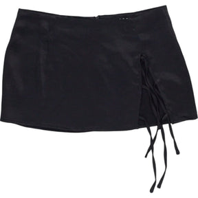 Motel Black Satin Gamay Skirt