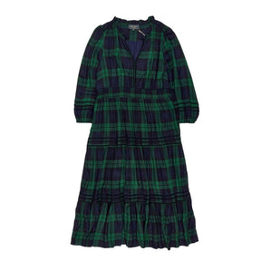 Wyse Green Check Georgina Dress