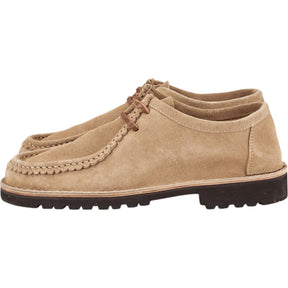 Fracap Beige Suede Moccasin Shoes