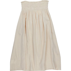 WYSE Gold Smocked Waist Skirt