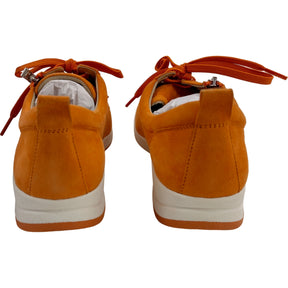 Caprice Orange Sheep Jumbo Suede Comfort Trainers