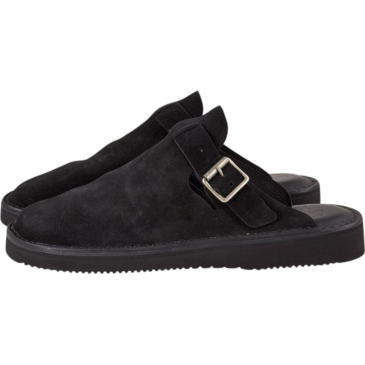 Fracap Black Suede Sandals
