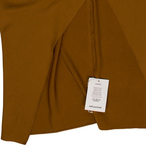 Self-Portrait Brown Ruched Dress