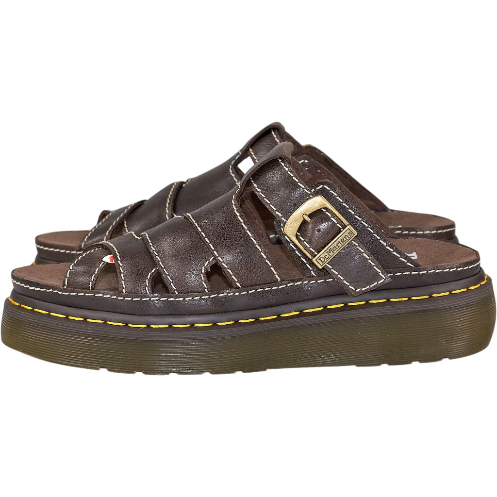 Dr. Martens Brown Maxxy Slide Sandals