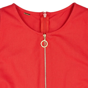 Baukjen Red Cold Shoulder Dress