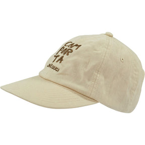 JNçQUOI Beige Embroidered Cap