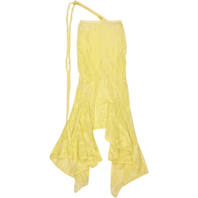 SRVC Yellow One-Shoulder Knit Dress