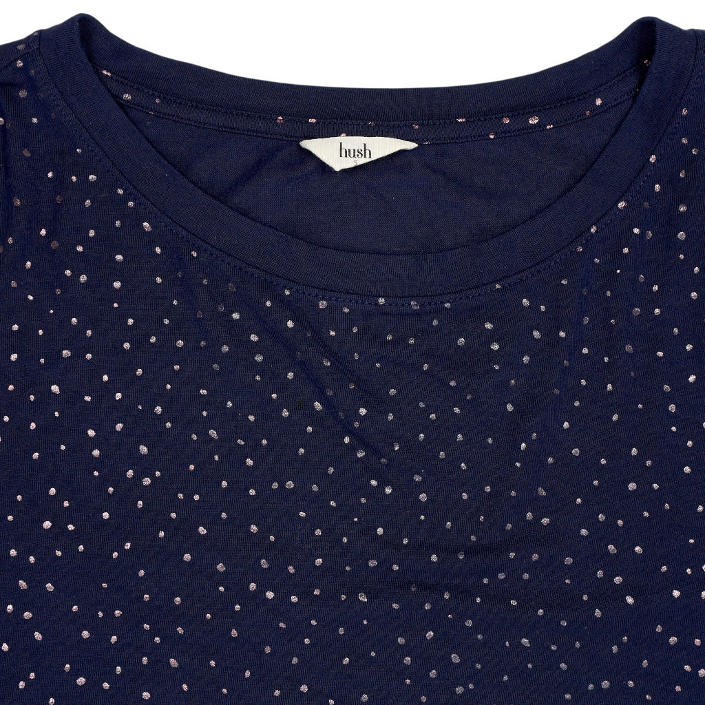 Hush Navy/Copper Polka Dot Long Sleeve Top