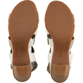 Remonte White Combination Newark Sandal