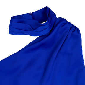 Reiss Blue One-Shoulder Ennie Dress