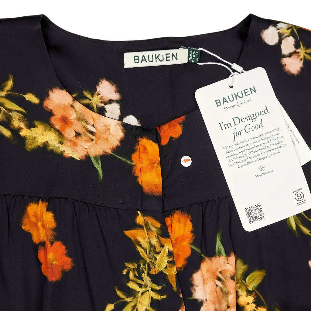 Baukjen Black Floral Spring Micah Printed Blouse